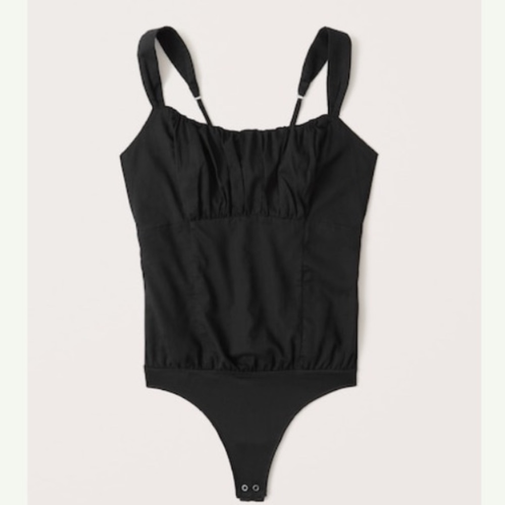A&F ruched bodysuit